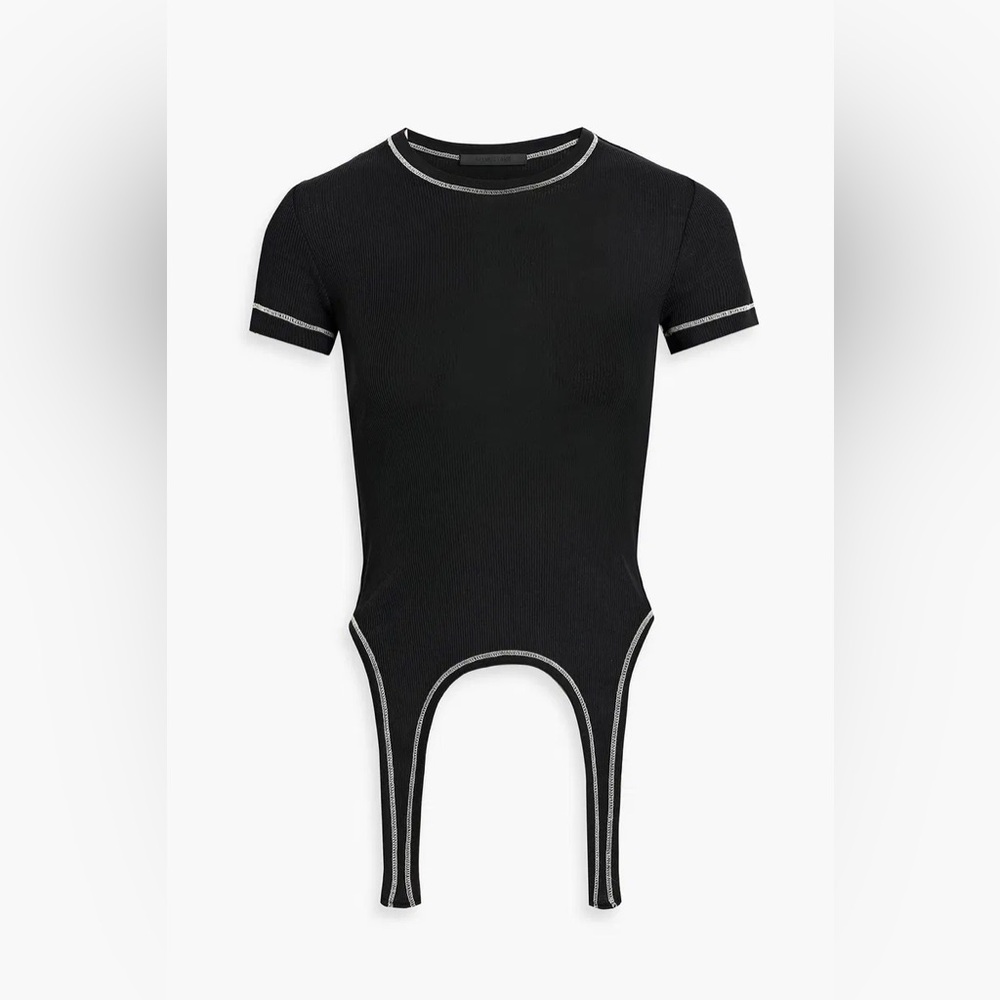 Helmut Lang Ribbed Garter Baby Tee